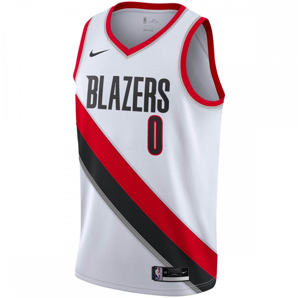 Damian Lillard Portland Trail Blazers 2020/21 Swingman Player Jersey - Association Edition - White-Pro Kit Vault | Brand New 26/27 Sports Jerseys